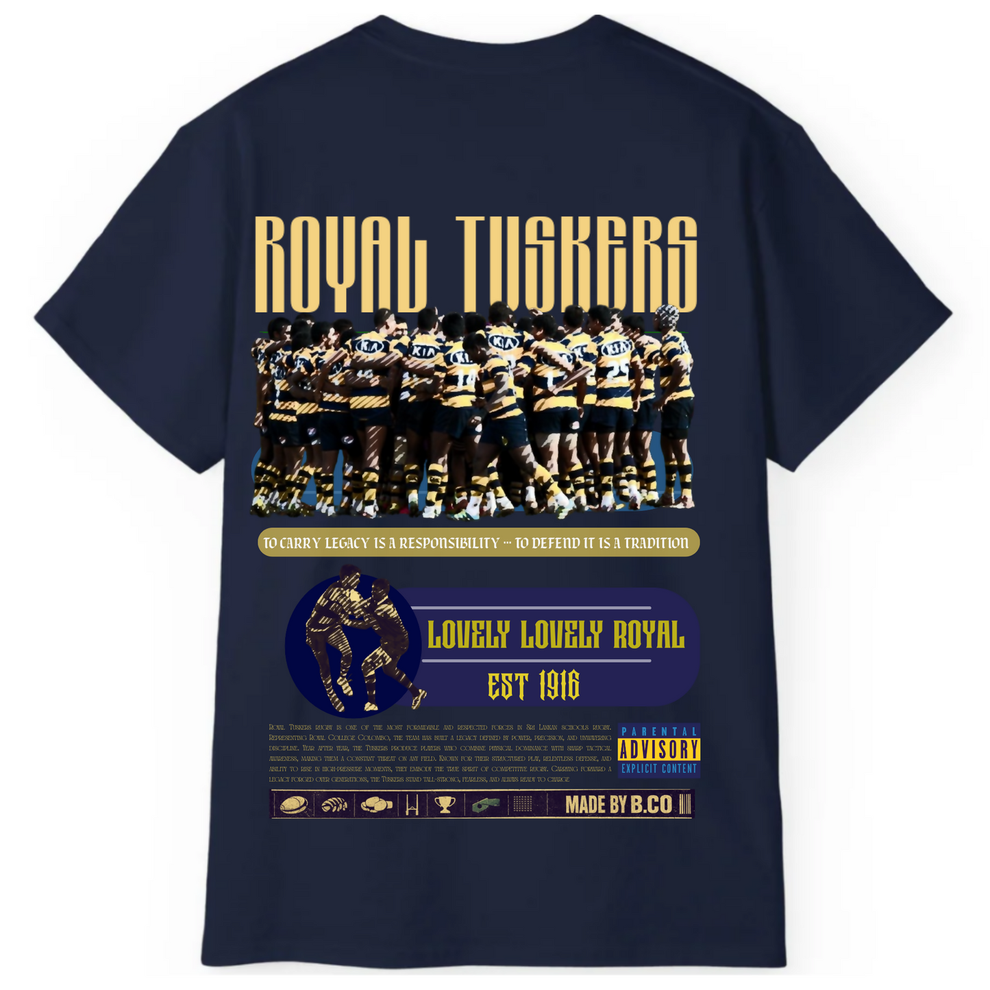 Royal Tuskers Rugby - Regular fit