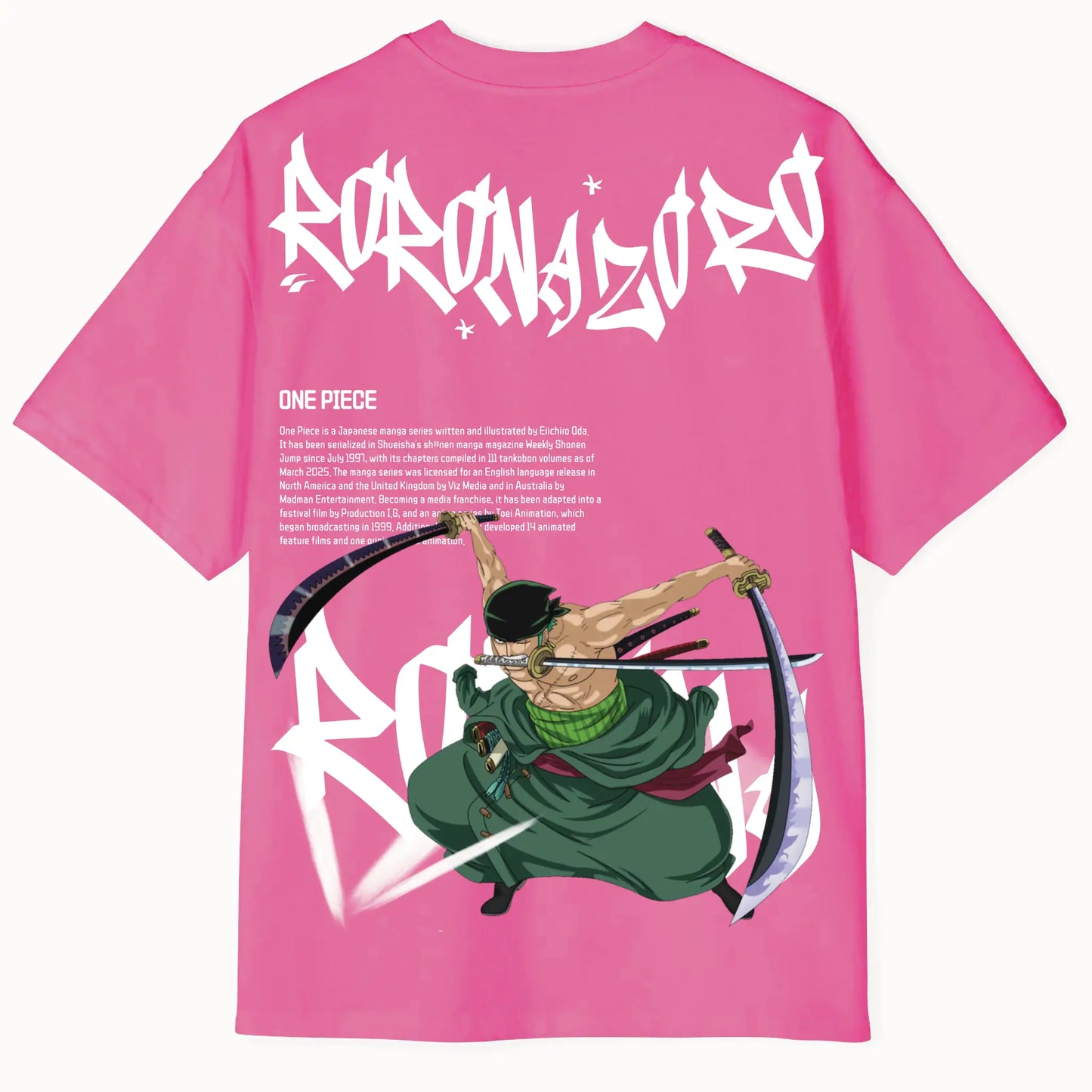 Roronoa Zoro Streetwear Oversized Tee
