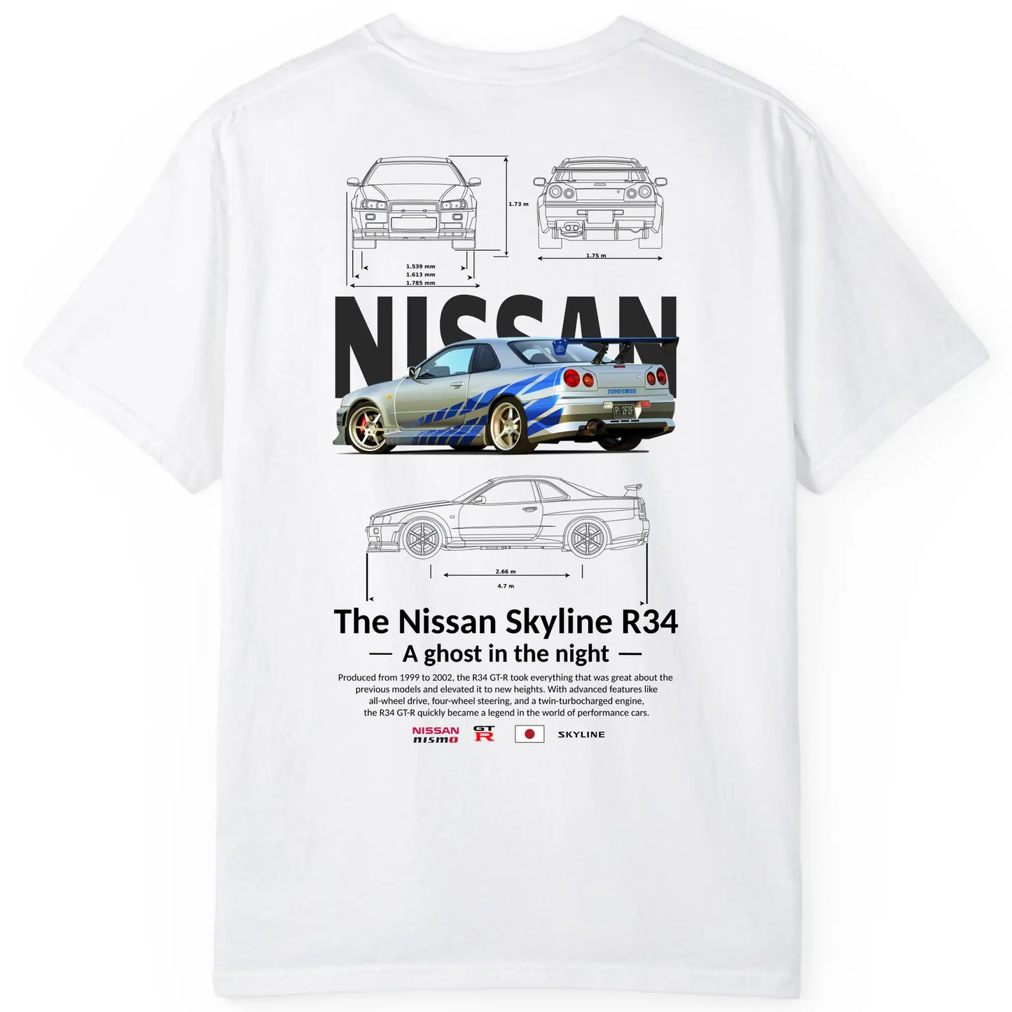 Paul Walker's Skyline Regular Fit Tee