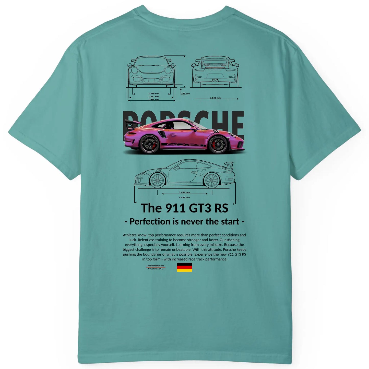 Porsche 911 GT3 RS Pink Regular Fit Tee