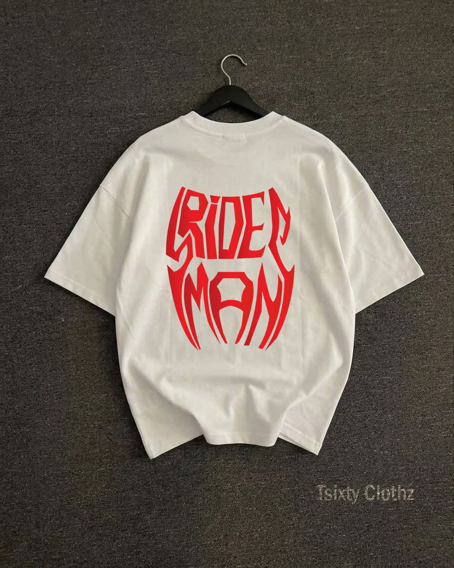TSIXTY CLOTHZ Red Spider Oversized T-Shirt – 220 GSM