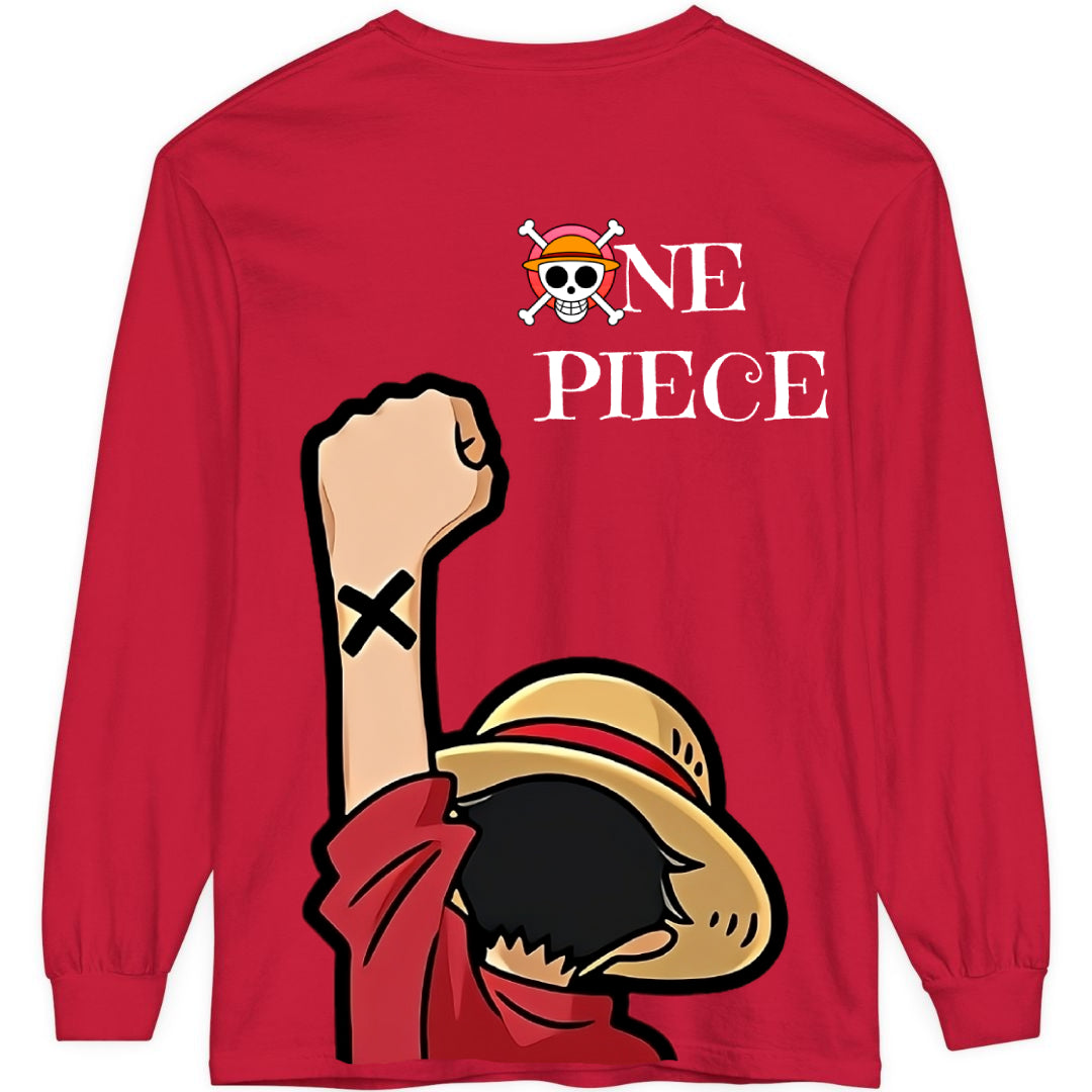 LUFFYHNDL Long Sleeve Tee - Red