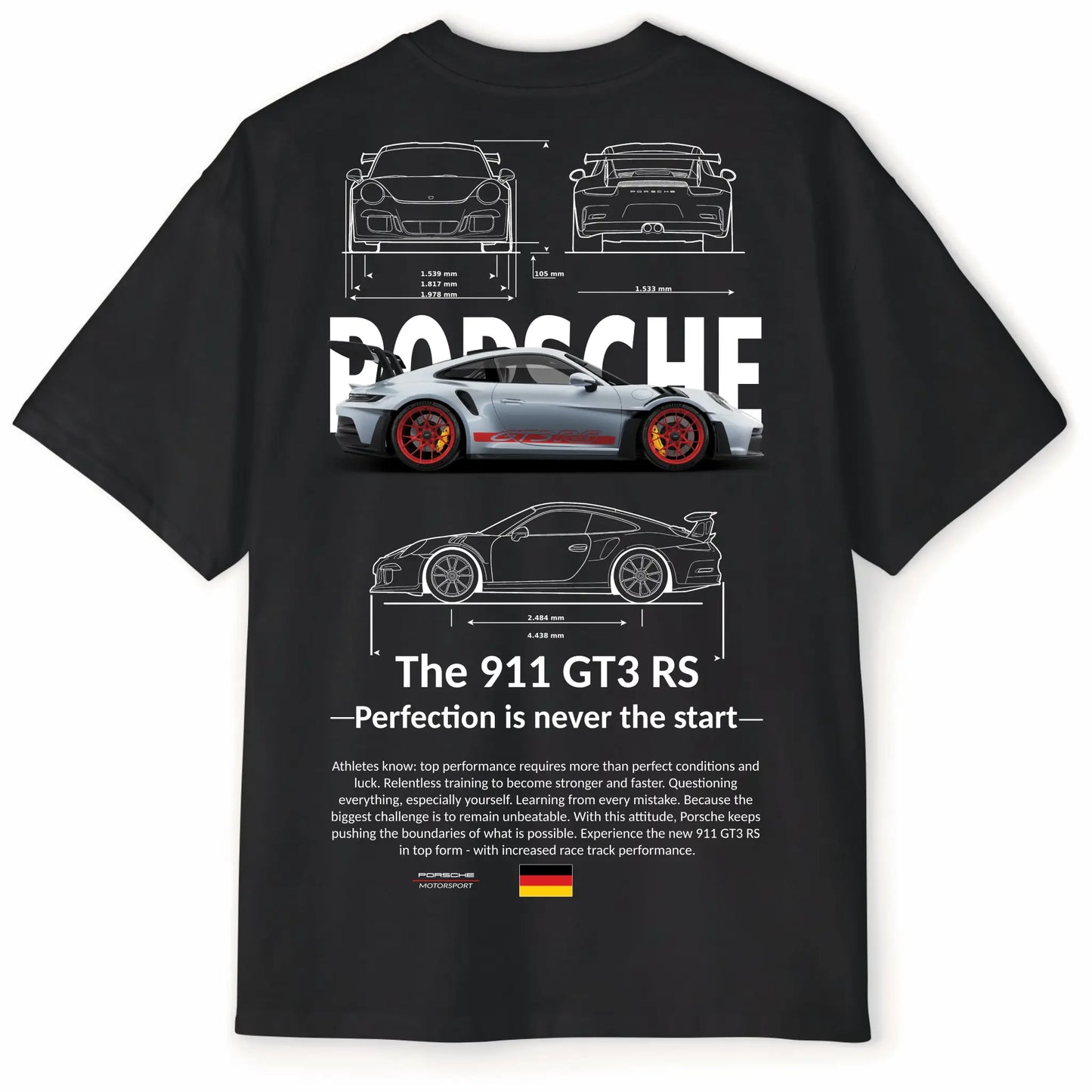Porsche 911 GT3 RS Oversized Tee