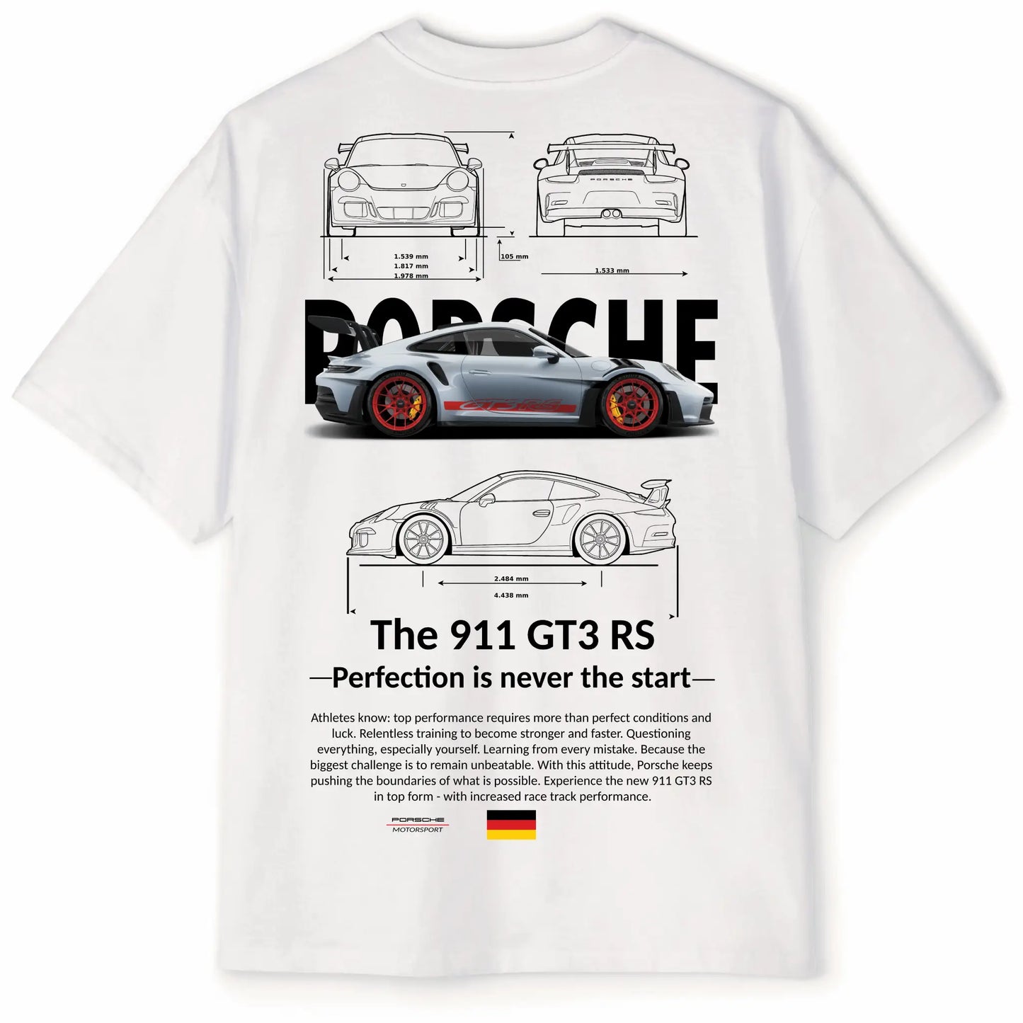 Porsche 911 GT3 RS Oversized Tee