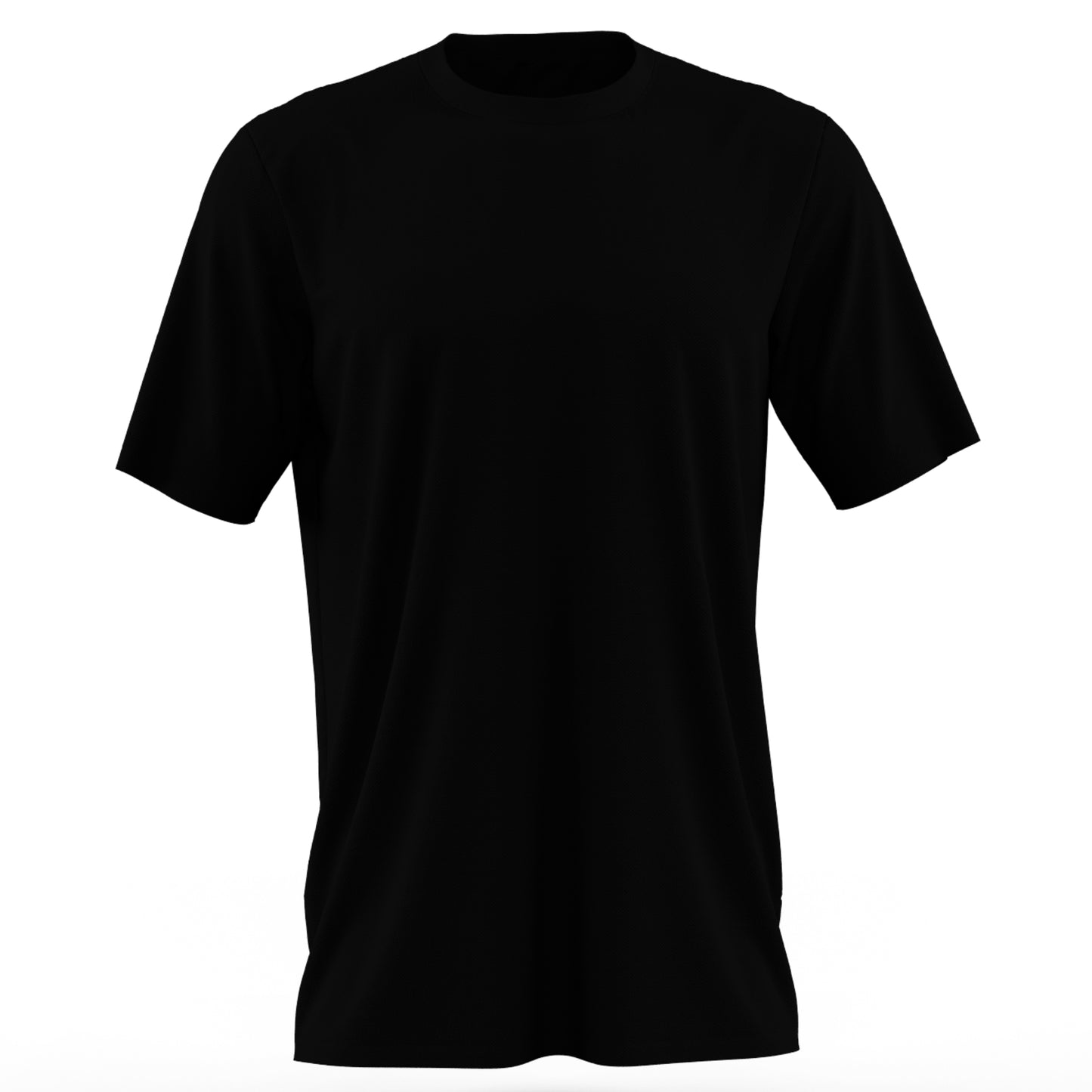 Warrior Black Round Collar Plain T Shirt