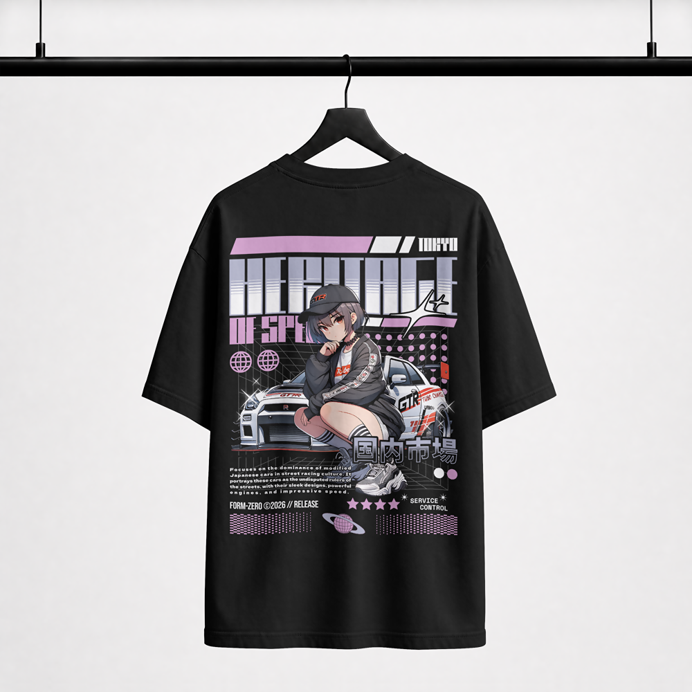 Heritage of Speed-GTR Oversized Tee