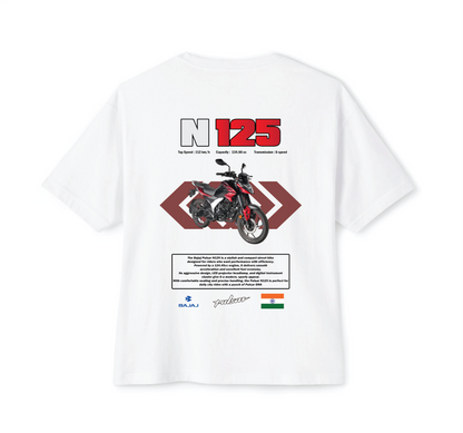 Luvara Bajaj Pulsar N125 Red | Oversized Tee