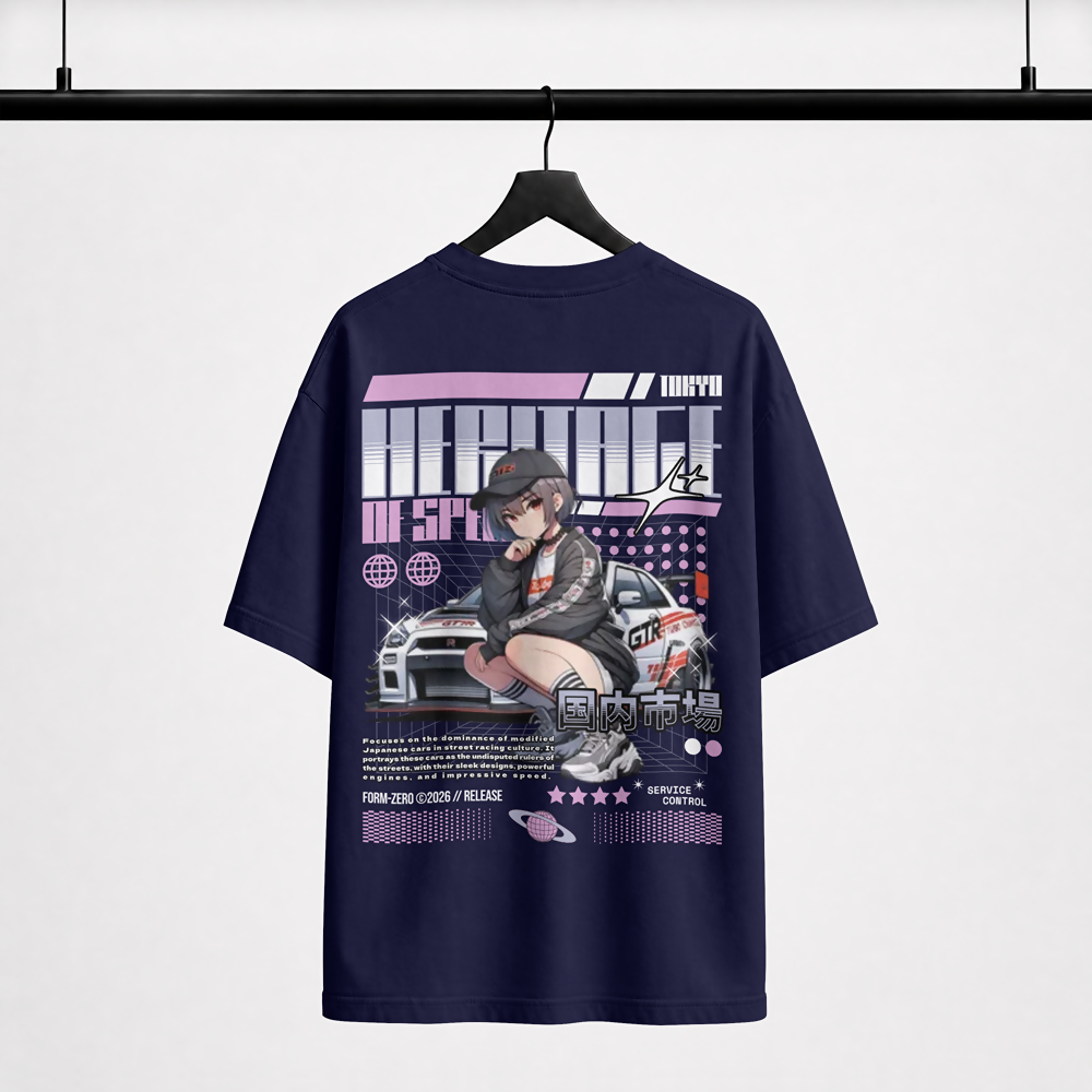 Heritage of Speed-GTR Oversized Tee