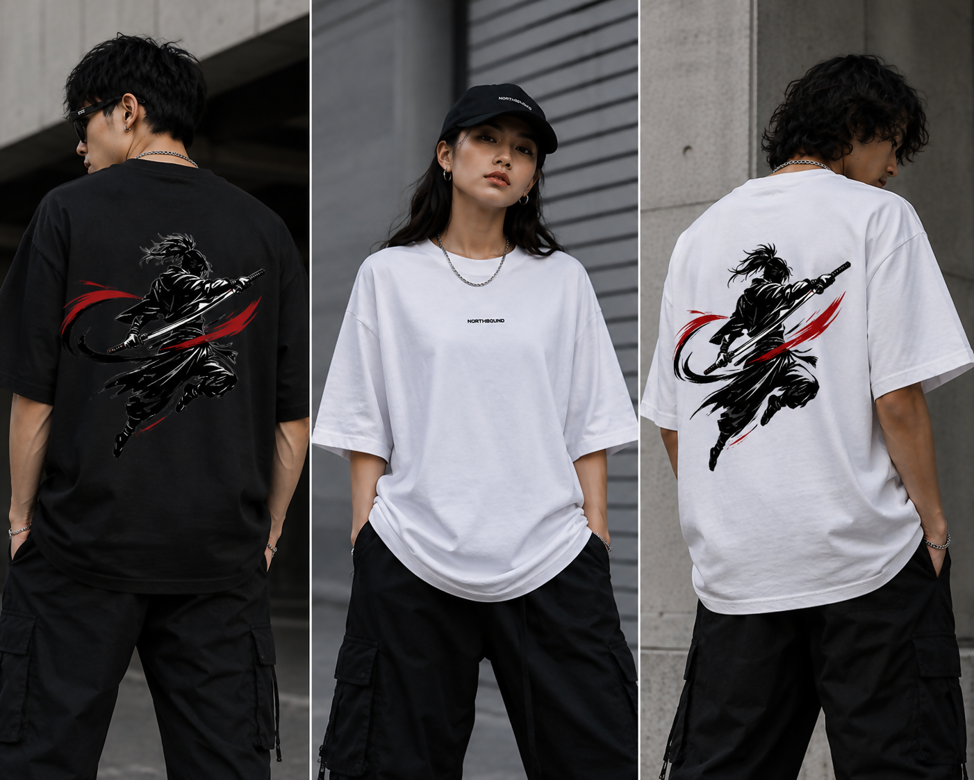 NORTHBOUND – Crimson Ronin Oversized Tee