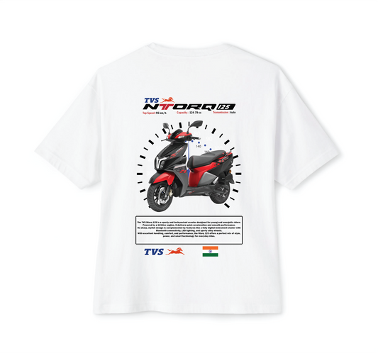 Luvara TVS NTORQ 125 Red | Oversized Tee