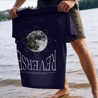 Reverse Moon Gravity Oversized Tee