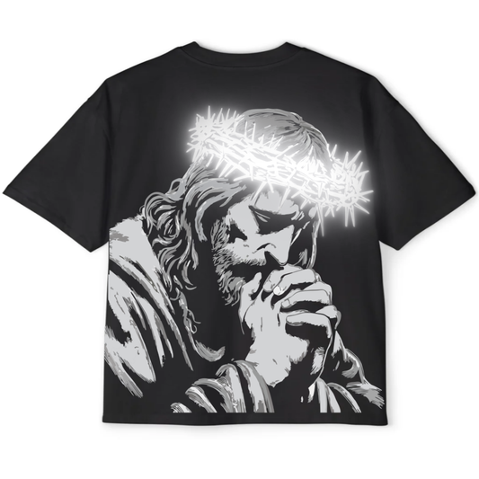 FAITH - Reflective Crown Of Thorns Oversized Tee