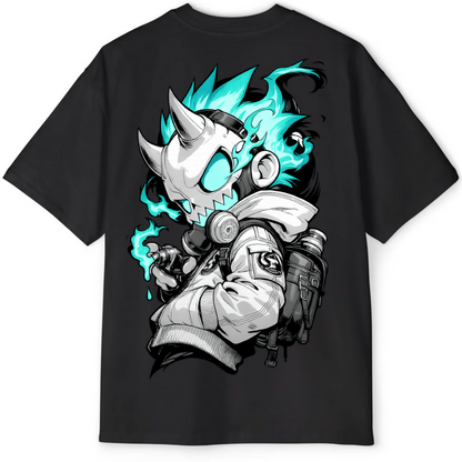 Blue Horn Graffiti Oversized Tee