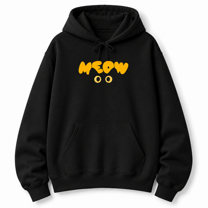 Streetwear Collection – MEOW Black Graphic Hoodie