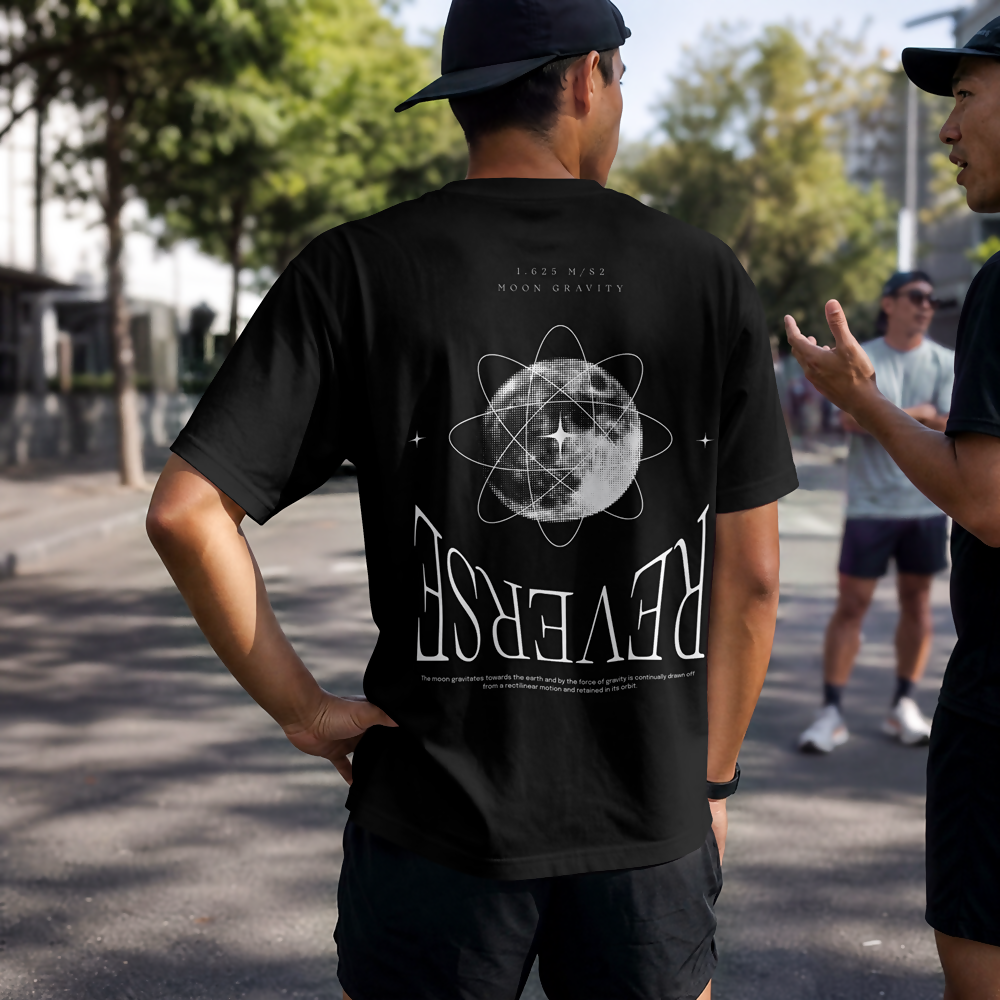 Reverse Moon Gravity Oversized Tee