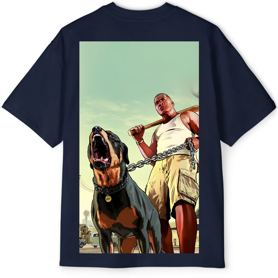 Grand Theft Auto Back Printed