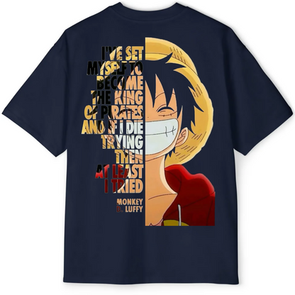 One Piece - Pirate King Resolve Oversized Tee
