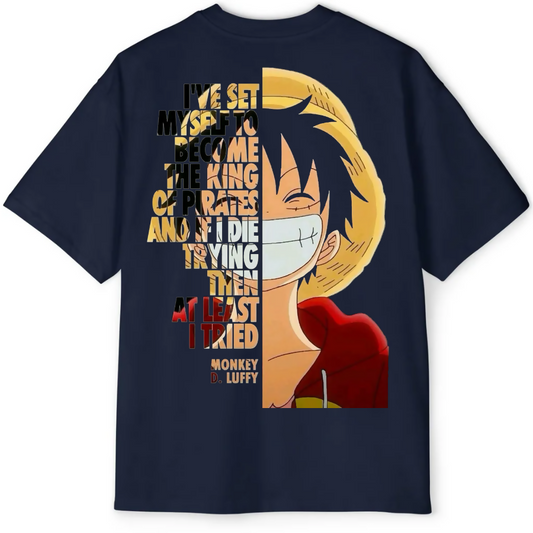 One Piece - Pirate King Resolve Oversized Tee