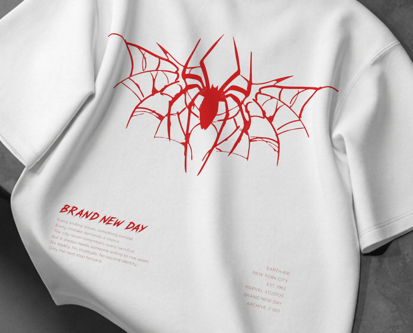 Spider-Man: Brand New Day - WHITE - OVERSIZED TEE