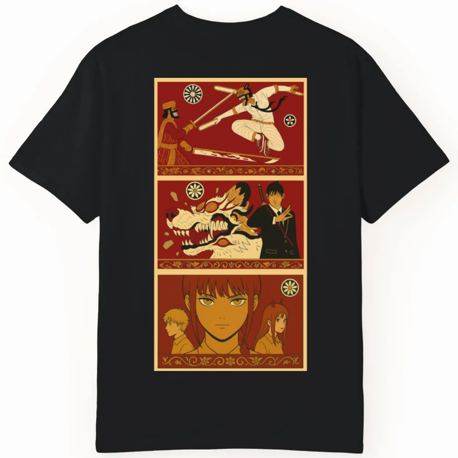 Chainsaw Man x Traditional Art Tee - Regular Fit Tee