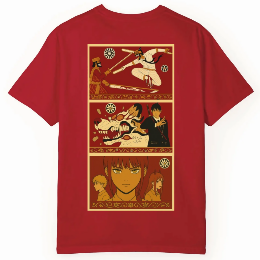 Chainsaw Man x Traditional Art Tee - Regular Fit Tee