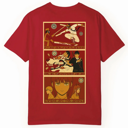 Chainsaw Man x Traditional Art Tee - Regular Fit Tee