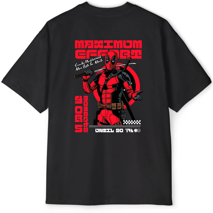 Deadpool: Maximum Effort - Oversized Tee