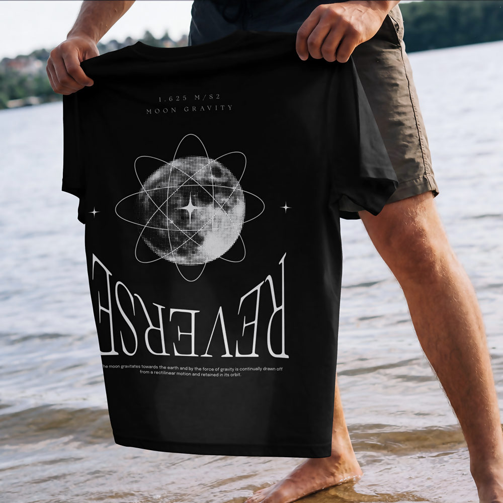 Reverse Moon Gravity Oversized Tee