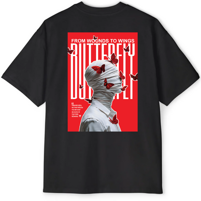 From Wounds to Wings – Oversized Streetwear | Butterfly Edition