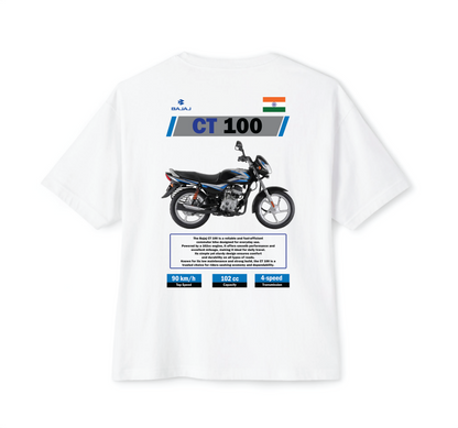Luvara Bajaj CT100 New Blue | Oversized Tee