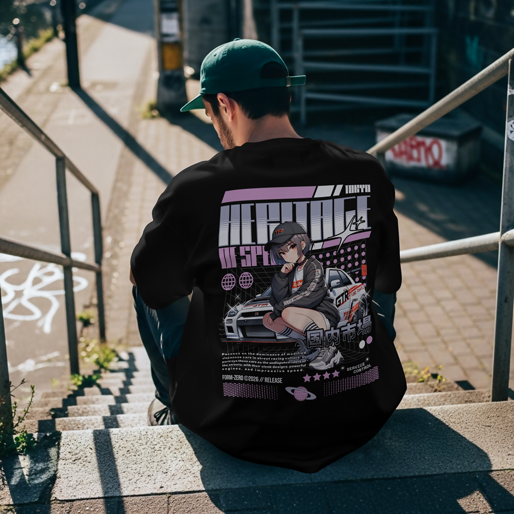 Heritage of Speed-GTR Oversized Tee