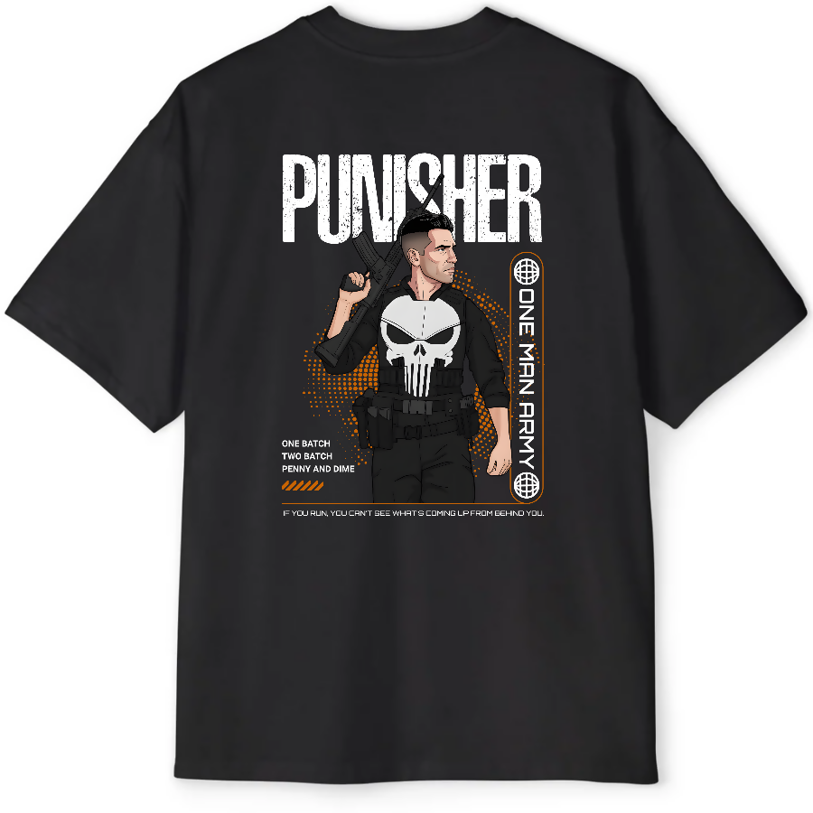 Punisher: One Man Army - Oversized Tee