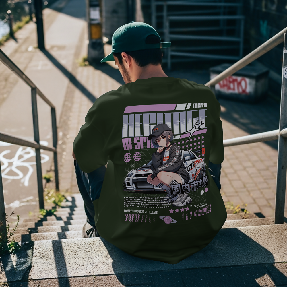 Heritage of Speed-GTR Oversized Tee
