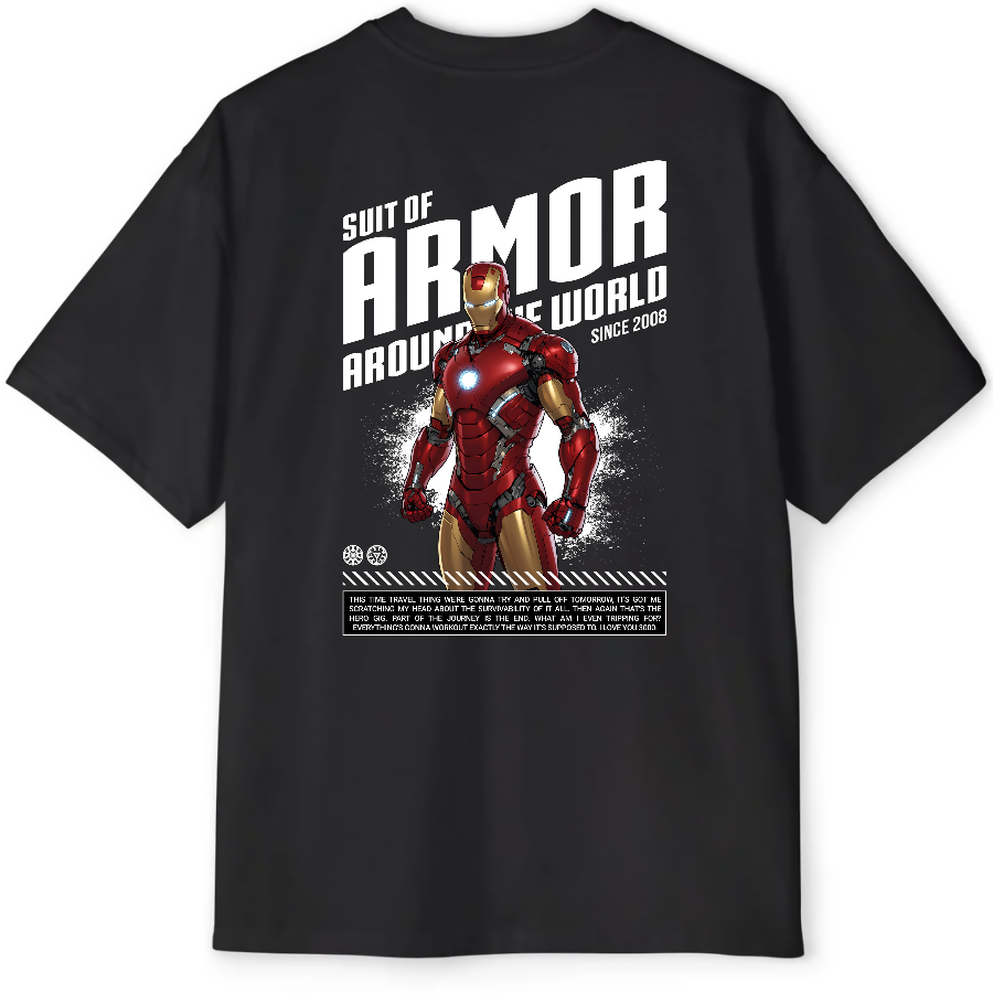 Iron Man: Suit of Armor - Oversized Tee