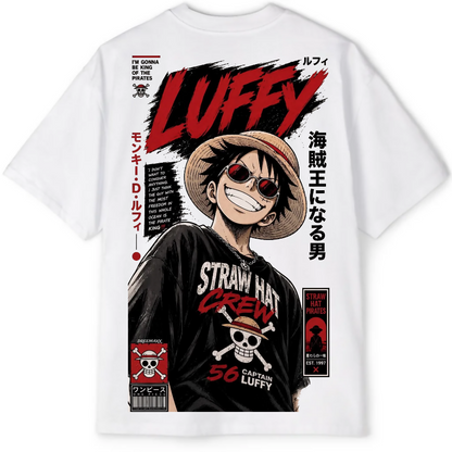 One Piece - Pirate King Freedom Oversized Tee