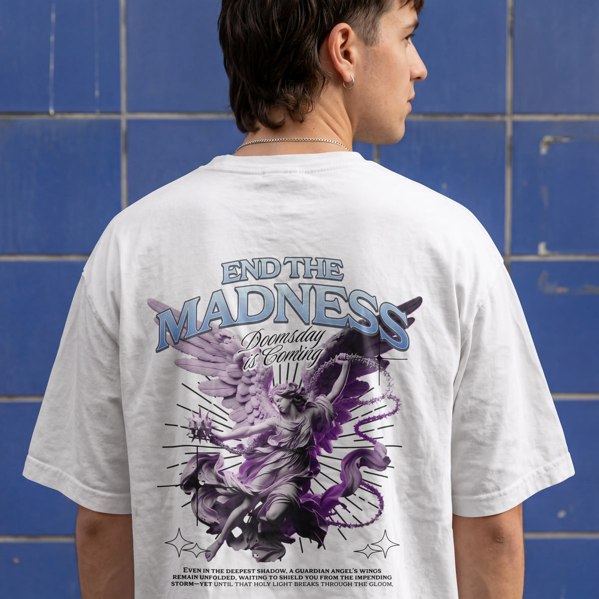 Angelic-End The Madness Oversized Tee