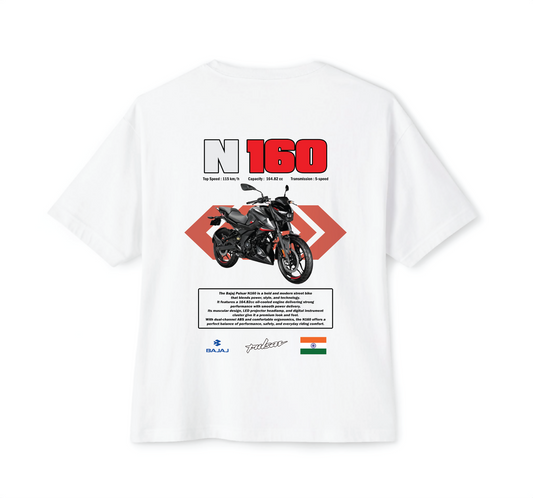 Luvara Bajaj Pulsar N160 Red | Oversized Tee