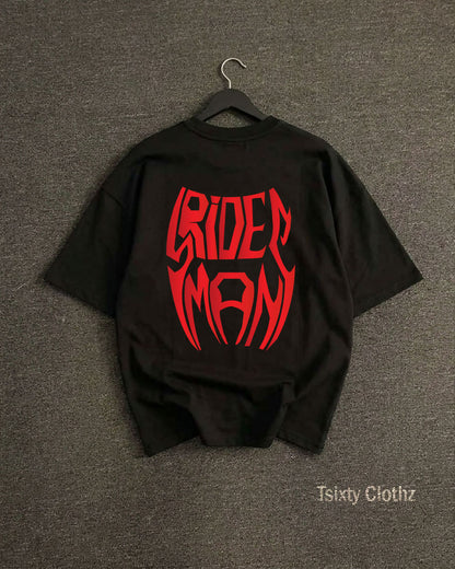 TSIXTY CLOTHZ Red Spider Oversized T-Shirt – 220 GSM